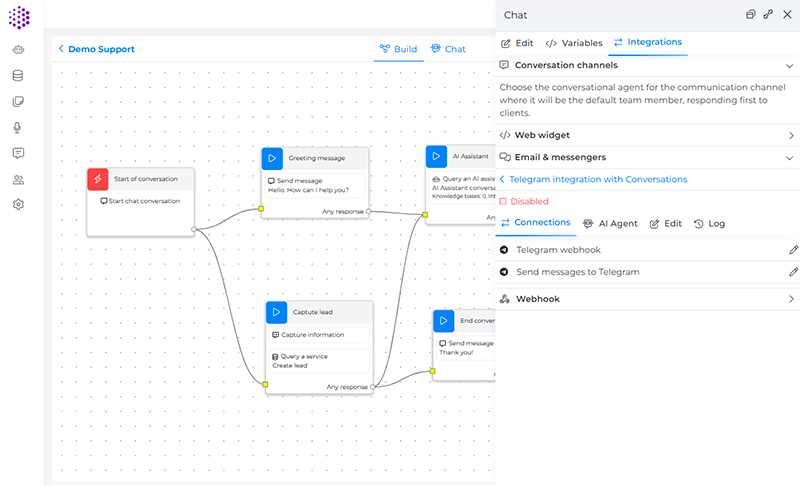 Conversation Center Integration