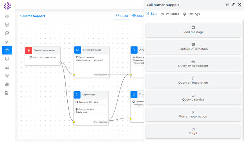 Visual Workflow Builder